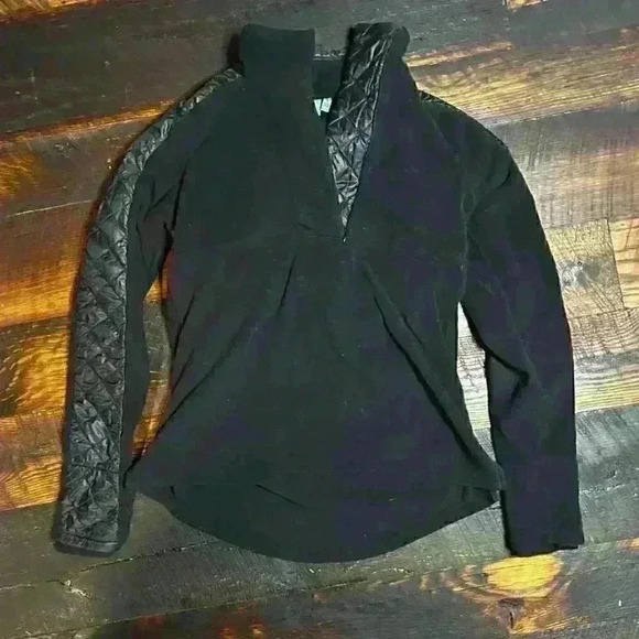 ATHLETA Black Fleece Extra Long Pullover Jacket - Picture 9 of 10